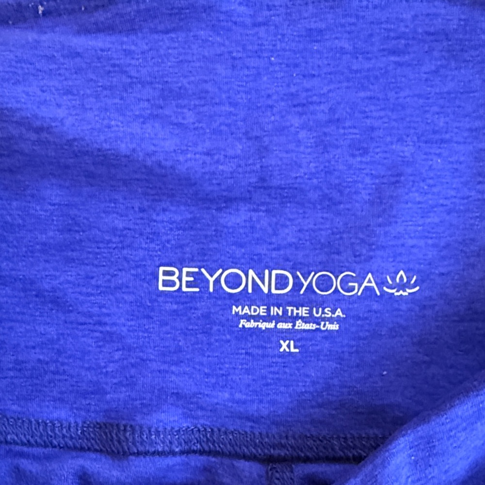 Beyond Yoga Spacedye Centered Midi Leggings XL Blue - Picture 9 of 11